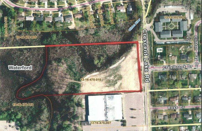 Plus de détails pour 1727 Crescent Lake rd, Waterford, MI - Terrain à vendre