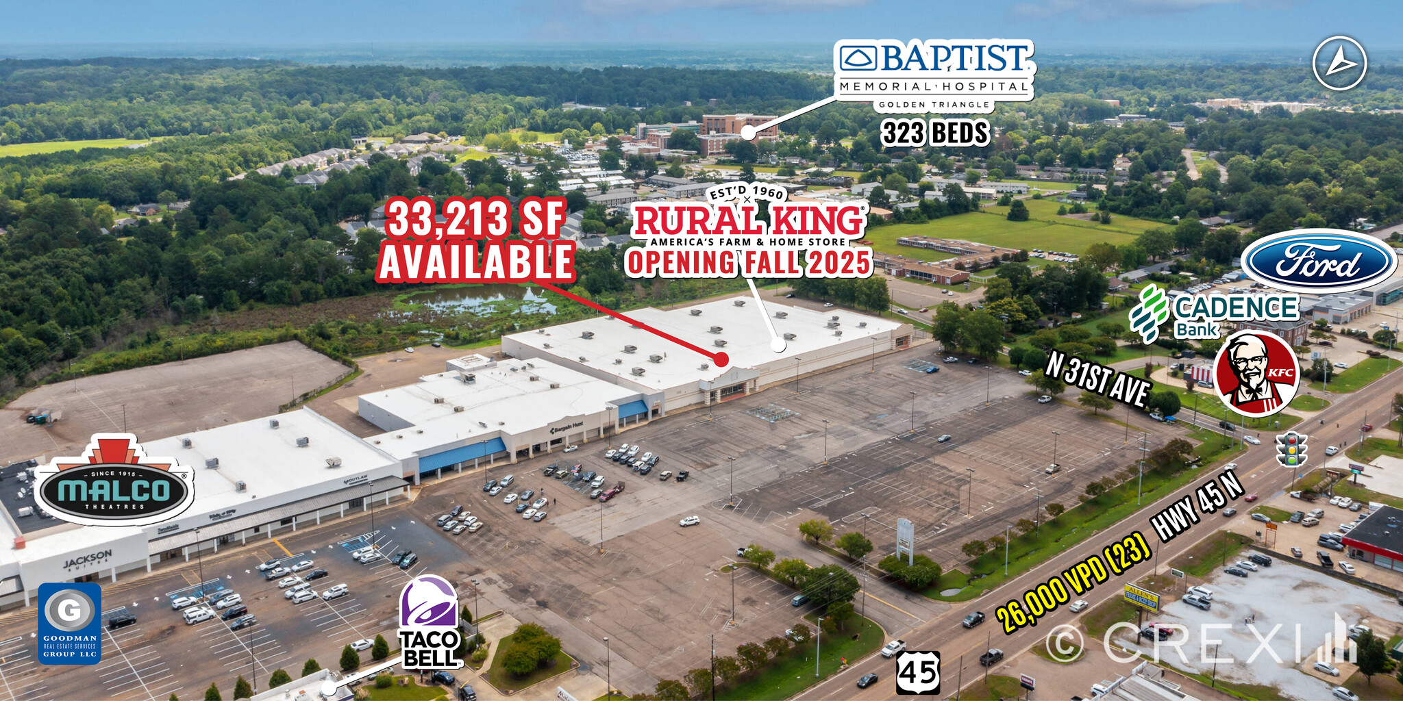 2308-2310 Highway 45 N, Columbus, MS for lease Building Photo- Image 1 of 6