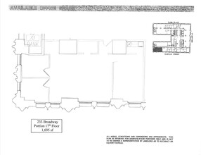 233 Broadway, New York, NY for lease Floor Plan- Image 1 of 1