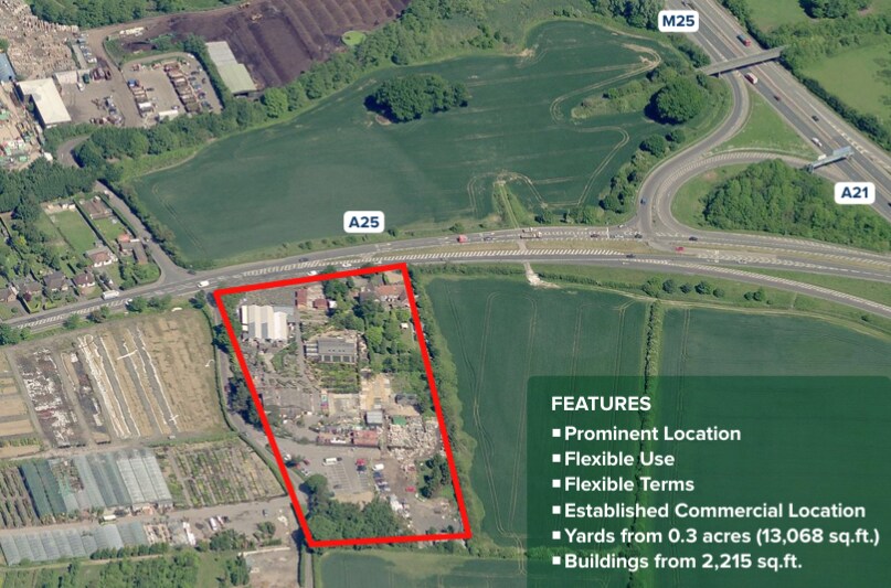 Main Road, Sundridge à louer - Aérien - Image 3 de 3