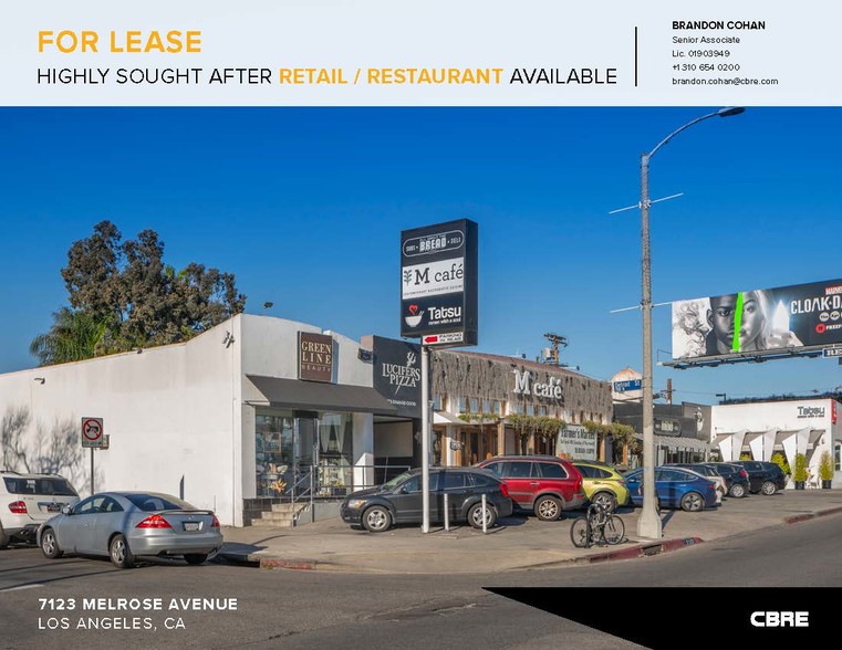 7111-7123 Melrose Ave, Los Angeles, CA for sale - Building Photo - Image 1 of 1