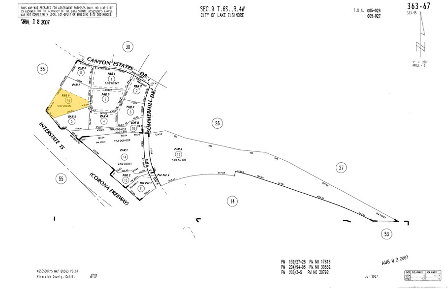 31573 Canyon Estates Dr, Lake Elsinore, CA à vendre - Plan cadastral - Image 1 de 1