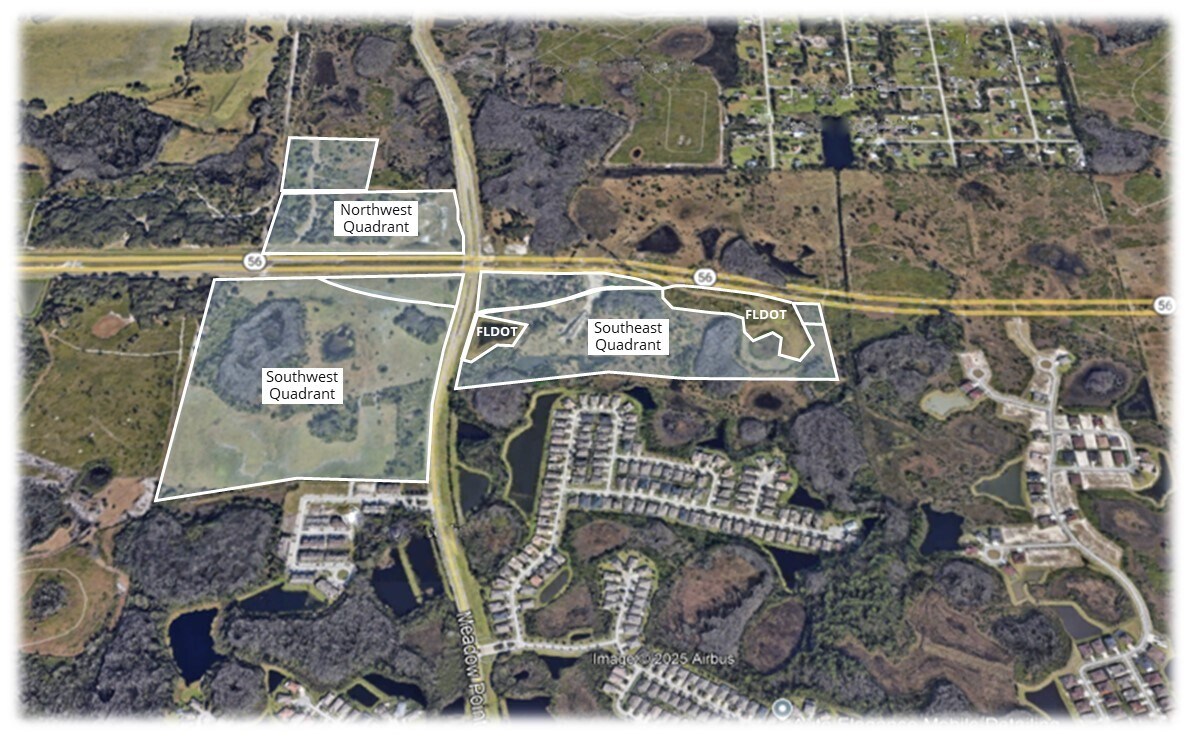 State Road 56 and Meadow Pointe Blvd. portefeuille de 2 propriétés à vendre sur LoopNet.ca Aérien- Image 1 de 3