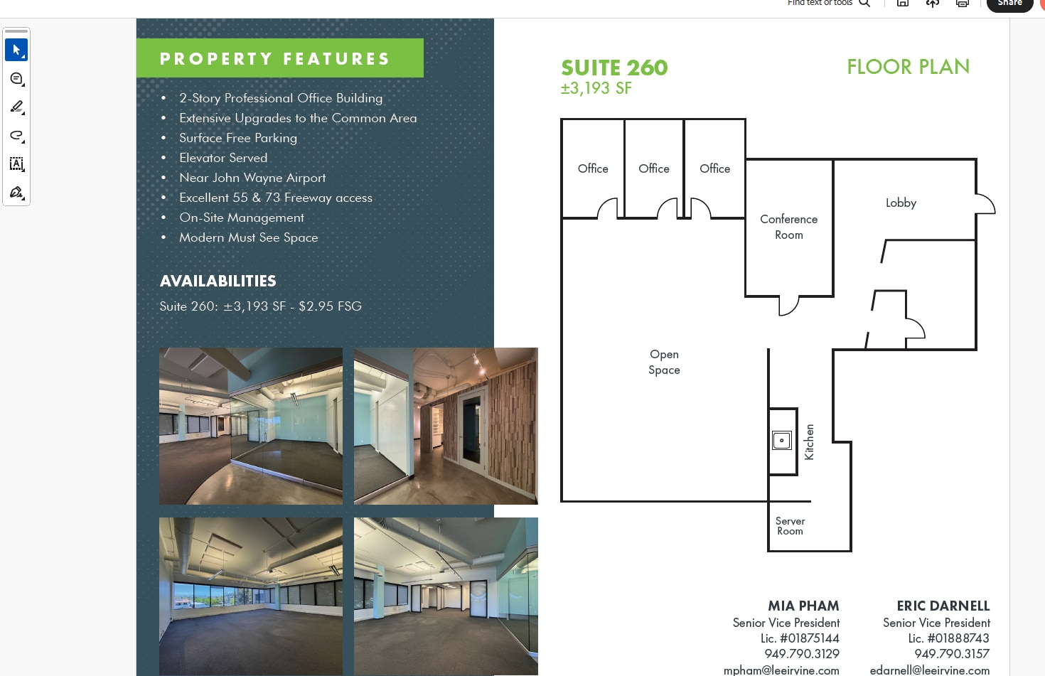 20101 SW Birch St, Newport Beach, CA for lease Floor Plan- Image 1 of 1