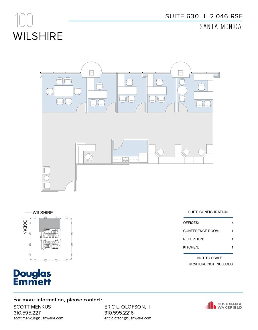 100 Wilshire Blvd, Santa Monica, CA for lease Floor Plan- Image 1 of 1