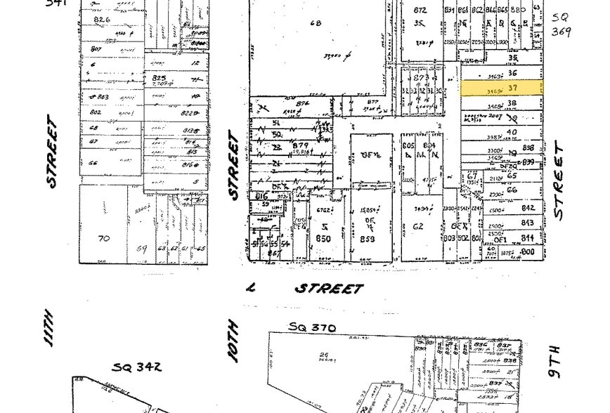 1122 9th St NW, Washington, DC à vendre - Plan cadastral - Image 2 de 4