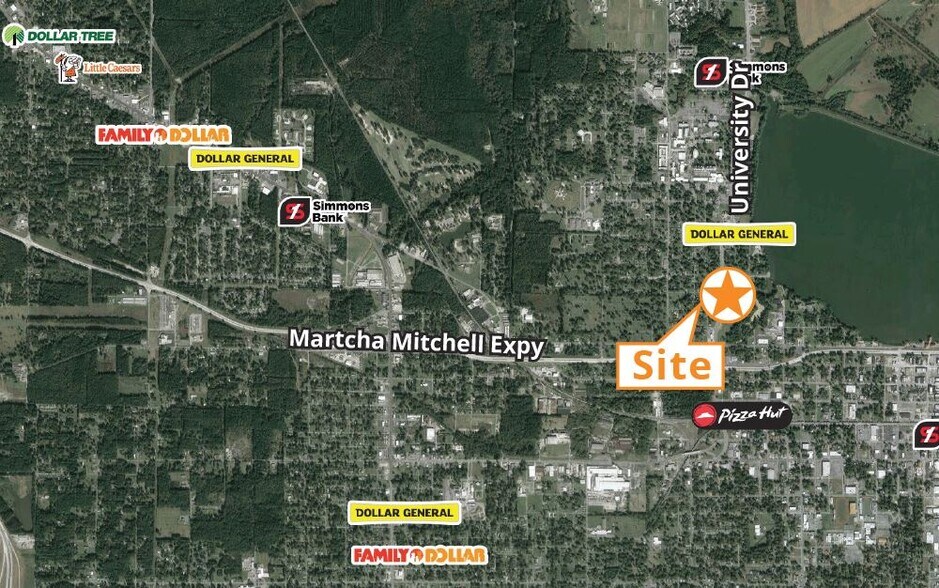 417 University Dr, Pine Bluff, AR à louer - Photo du bâtiment - Image 1 de 1