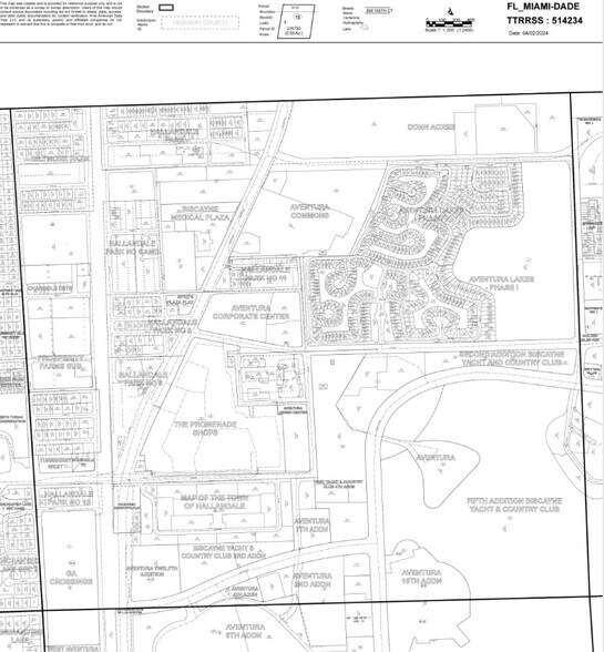 3050 Aventura Blvd, Aventura, FL à louer - Plan cadastral - Image 2 de 2