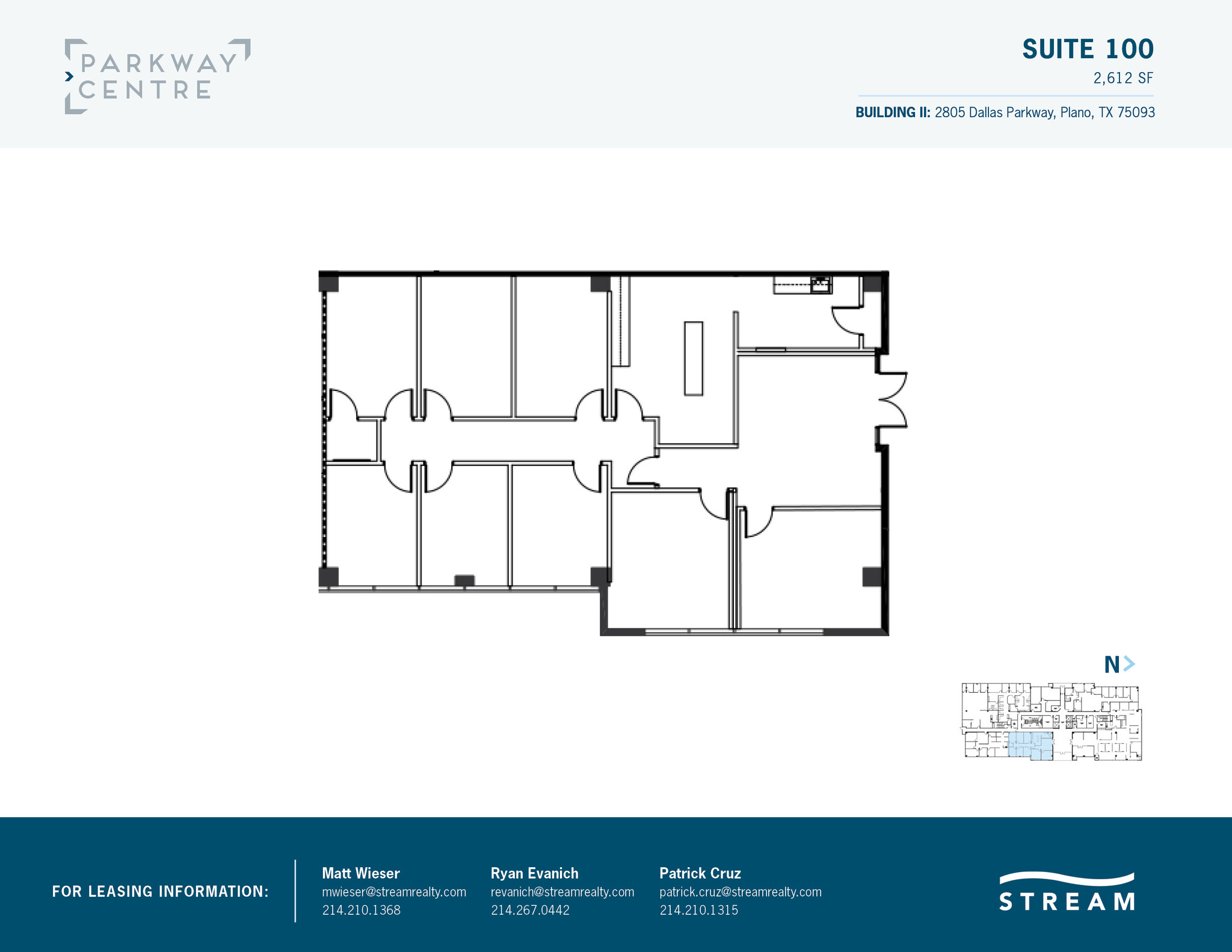 2805 Dallas Pkwy, Plano, TX à louer Plan d’étage- Image 1 de 1