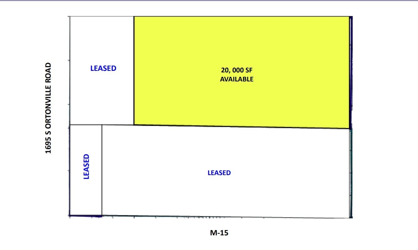 1695 S Ortonville Rd, Ortonville, MI à louer Plan d’étage- Image 1 de 1