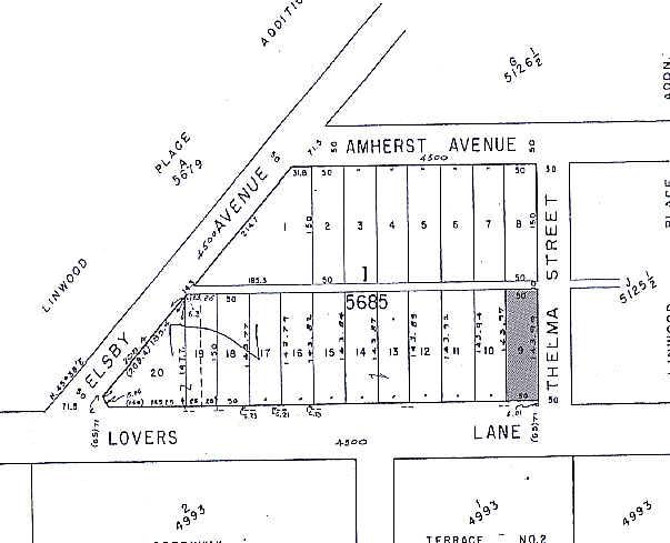 4555 W Lovers Ln, Dallas, TX à vendre - Plan cadastral - Image 3 de 7