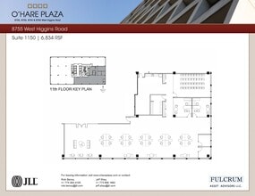 8725 W Higgins Rd, Chicago, IL à louer Plan d’étage- Image 1 de 1