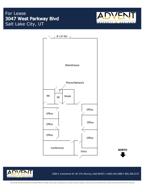 2963-3047 W Parkway Blvd, Salt Lake City, UT for lease Floor Plan- Image 1 of 1