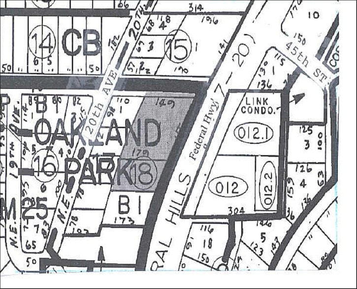 4391-4411 N Federal Hwy, Fort Lauderdale, FL for lease - Plat Map - Image 2 of 7