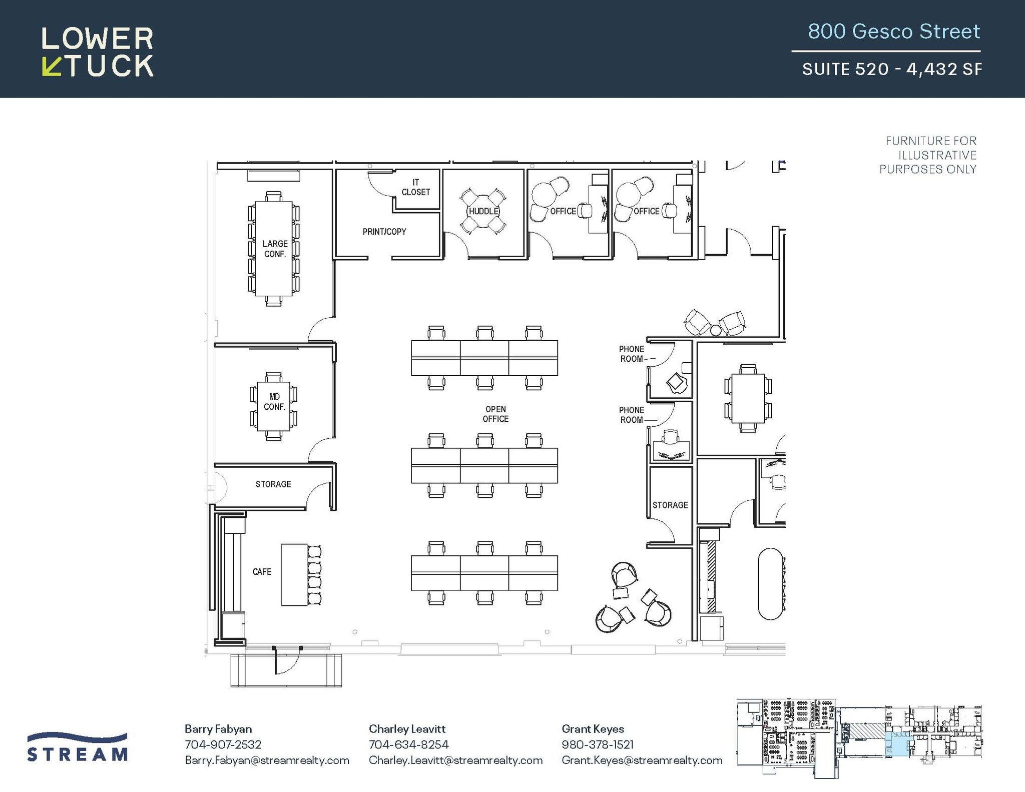 800 Gesco St, Charlotte, NC for lease Floor Plan- Image 1 of 1