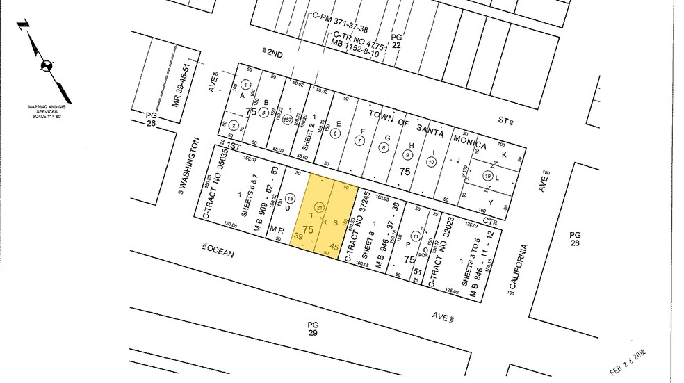 1025 Ocean Ave, Santa Monica, CA à vendre - Plan cadastral - Image 1 de 1