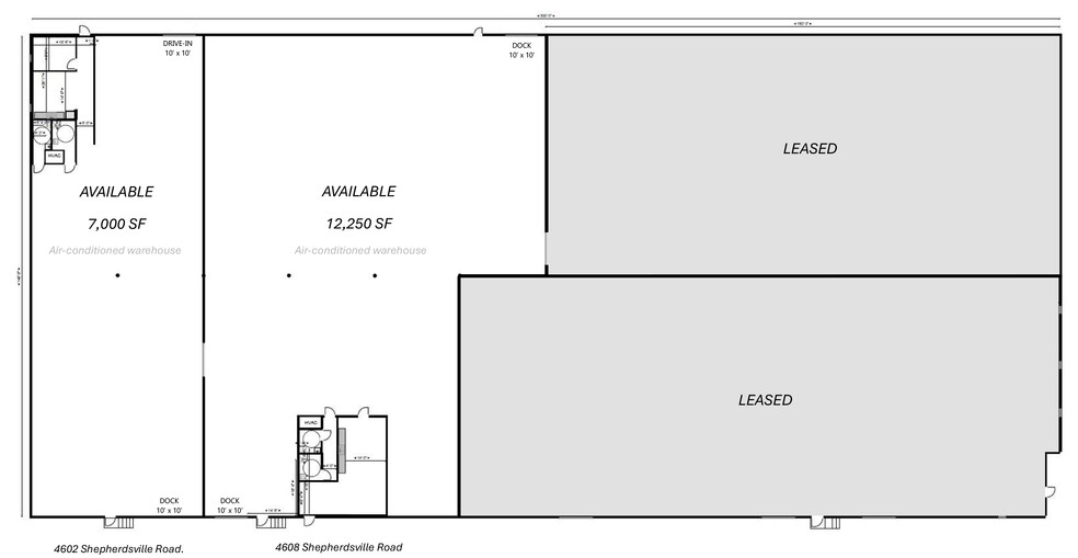 4604-4608 Shepherdsville Rd, Louisville, KY for lease - Floor Plan - Image 2 of 2