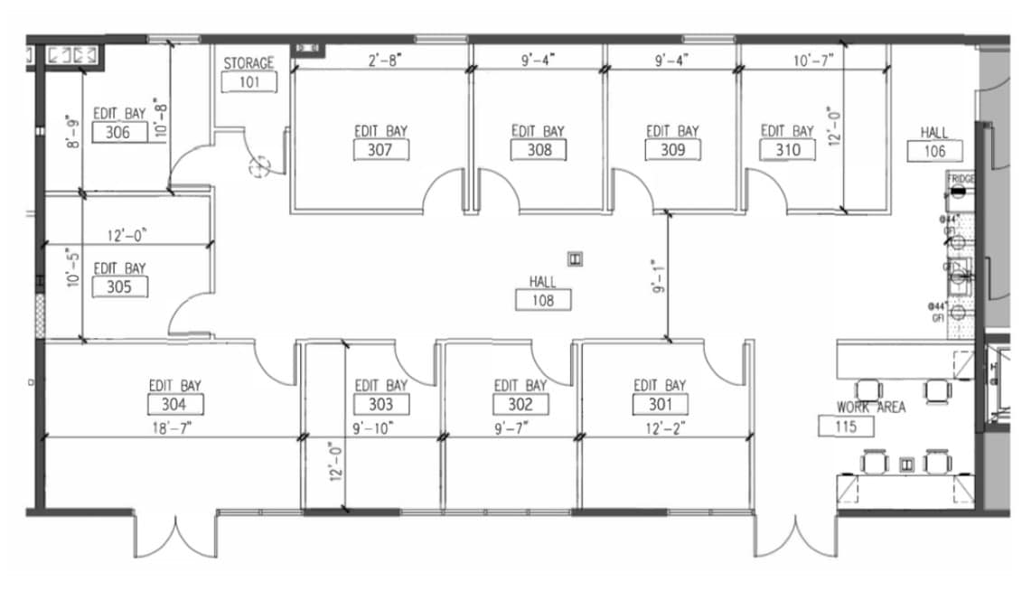 5815-5825 W Sunset Blvd, Hollywood, CA for lease Floor Plan- Image 1 of 3
