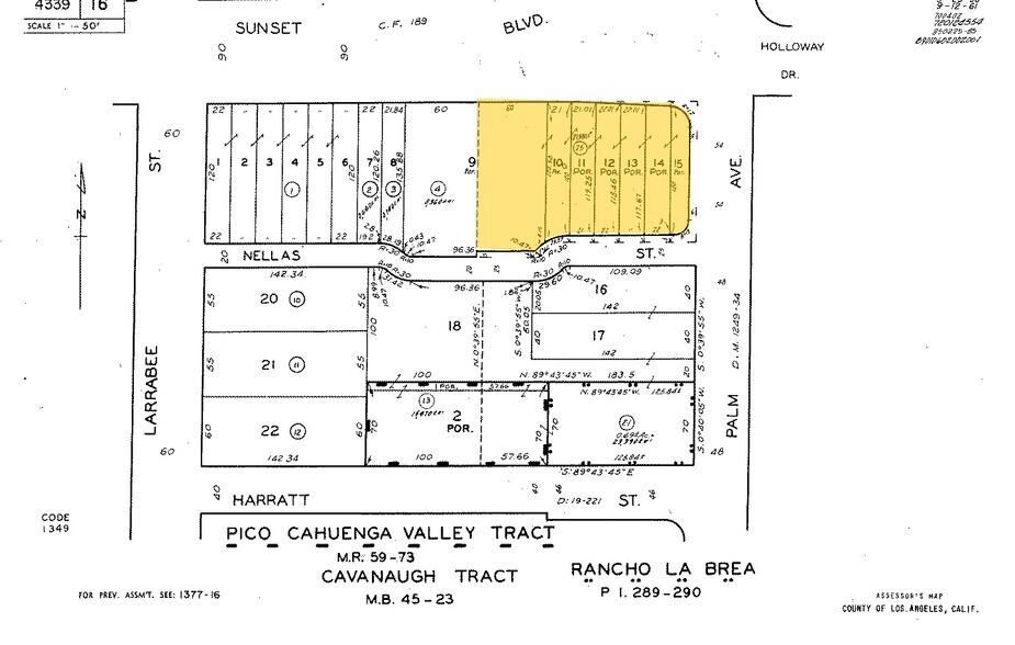 8800 W Sunset Blvd, West Hollywood, CA à louer - Plan cadastral - Image 1 de 19