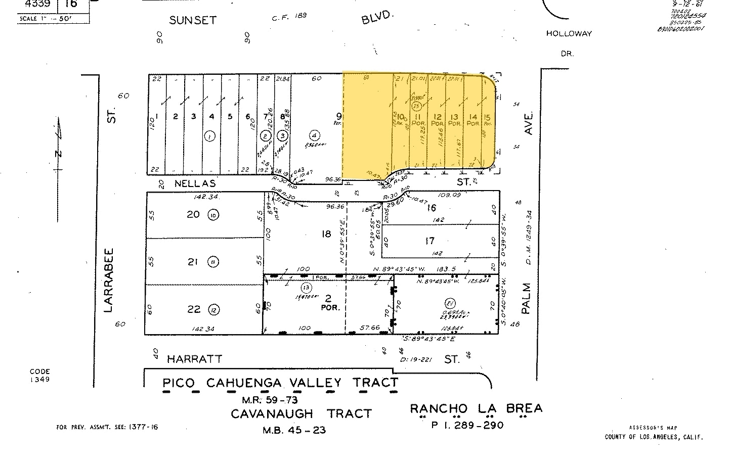 8800 W Sunset Blvd, West Hollywood, CA for lease Plat Map- Image 1 of 20