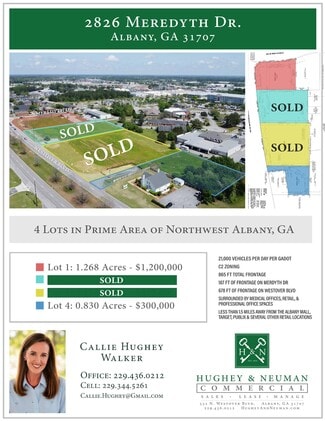 Plus de détails pour 2826 Meredyth Dr, Albany, GA - Terrain à vendre