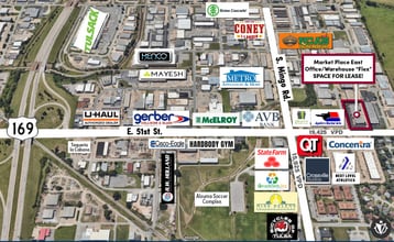 5110-5124 S 95th Ave, Tulsa, OK - Aerial map view - Image1