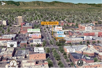 132-136 W Mountain Ave, Fort Collins, CO - Aerial  map view