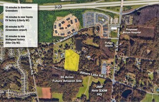 Plus de détails pour 155 Wolfetrail Rd, Greensboro, NC - Terrain à vendre