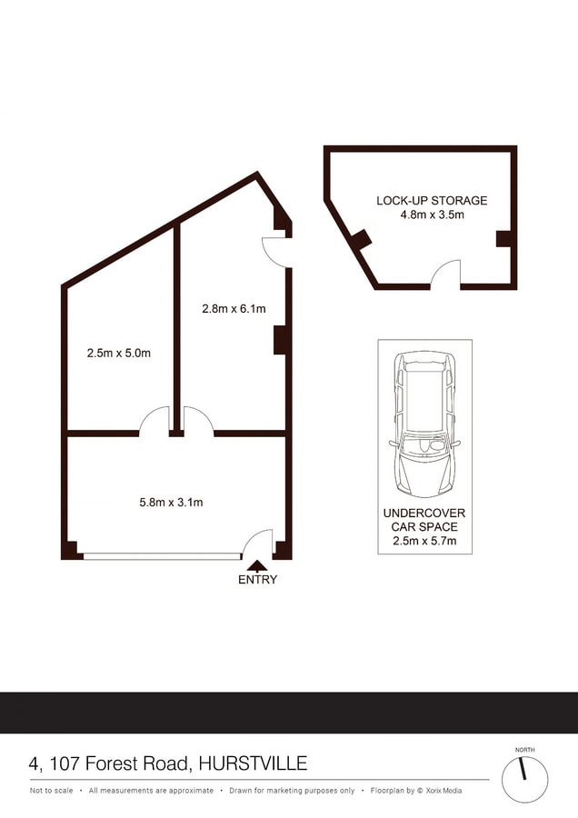 107 Forest Rd, Hurstville, NSW 2220 - Unit Shop 4 -  - Floor Plan - Image 1 of 5