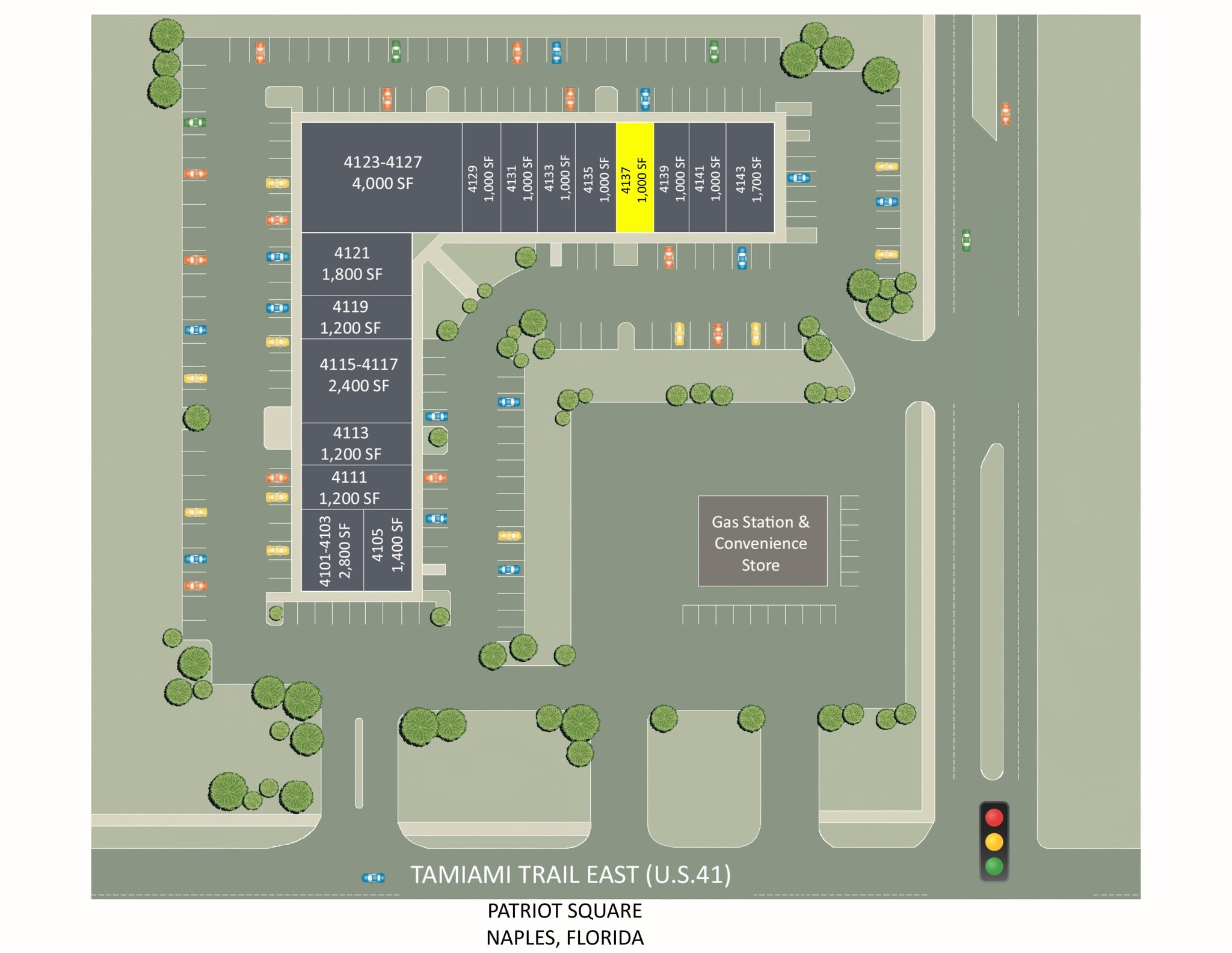 4101-4143 Tamiami Trl E, Naples, FL à louer Plan de site- Image 1 de 1