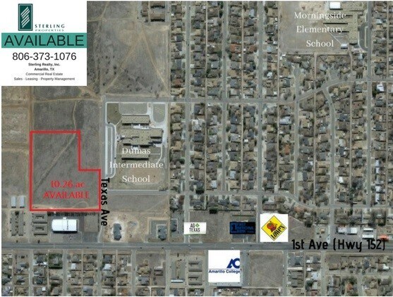 Texas Ave, Dumas, TX à vendre - Plan de site - Image 1 de 4