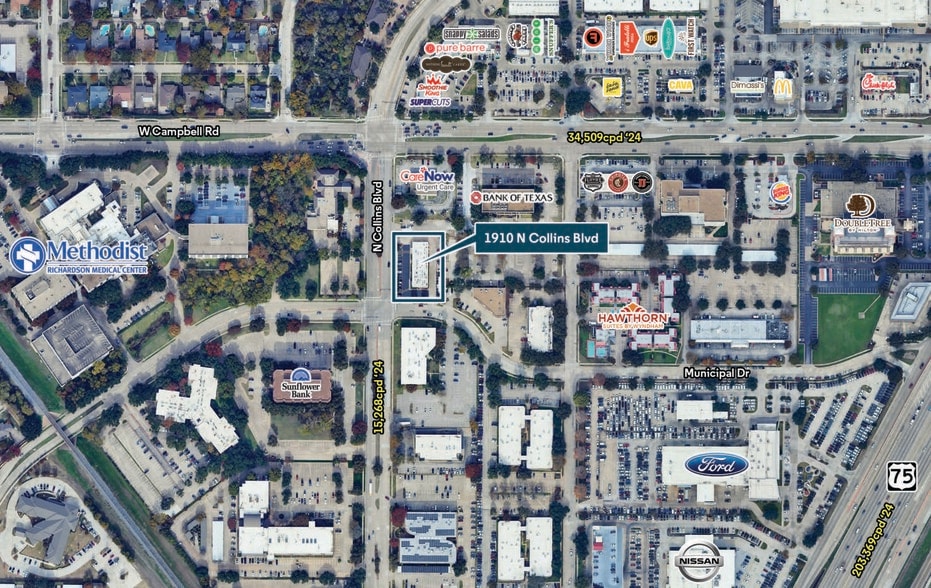 1910-1920 N Collins Blvd, Richardson, TX for lease - Building Photo - Image 2 of 4