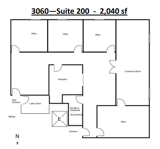 3060-3080 Ogden Ave, Lisle, IL à louer Plan d’étage- Image 1 de 1
