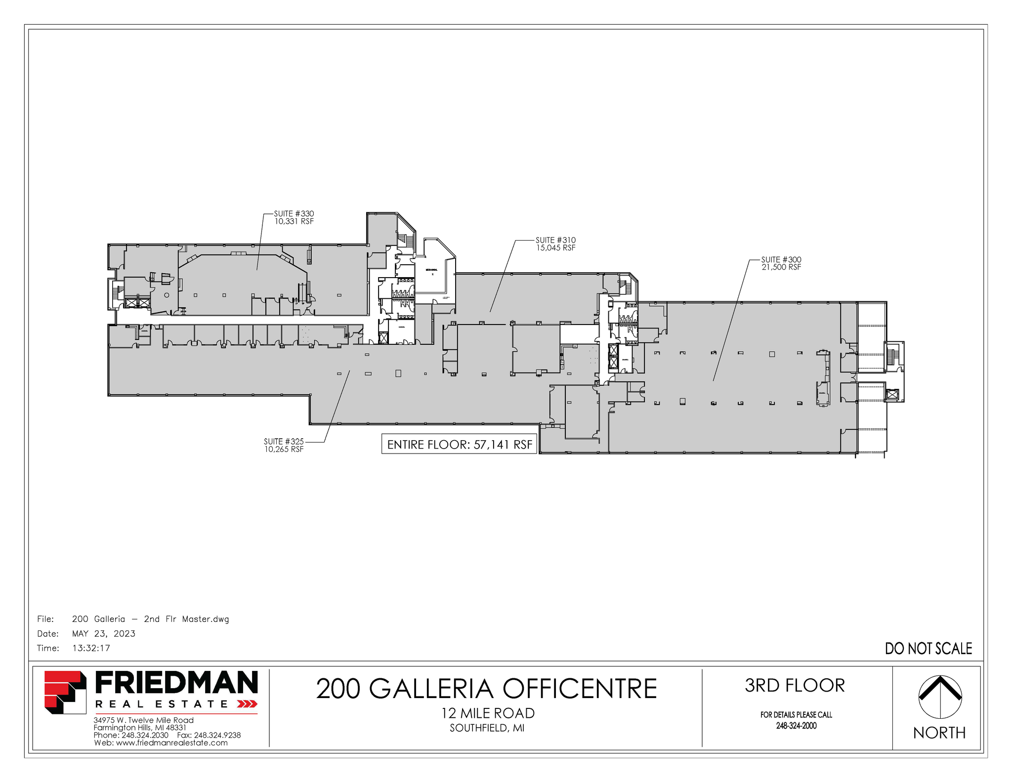 300 Galleria Officentre, Southfield, MI for lease Floor Plan- Image 1 of 1