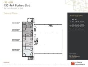 453-467 Forbes Blvd, South San Francisco, CA à louer Plan d’étage- Image 1 de 1
