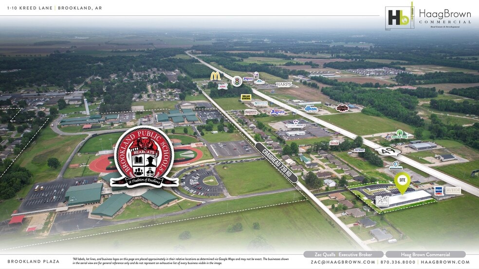 1 Kreed Lane, Brookland, AR for lease - Aerial - Image 3 of 3