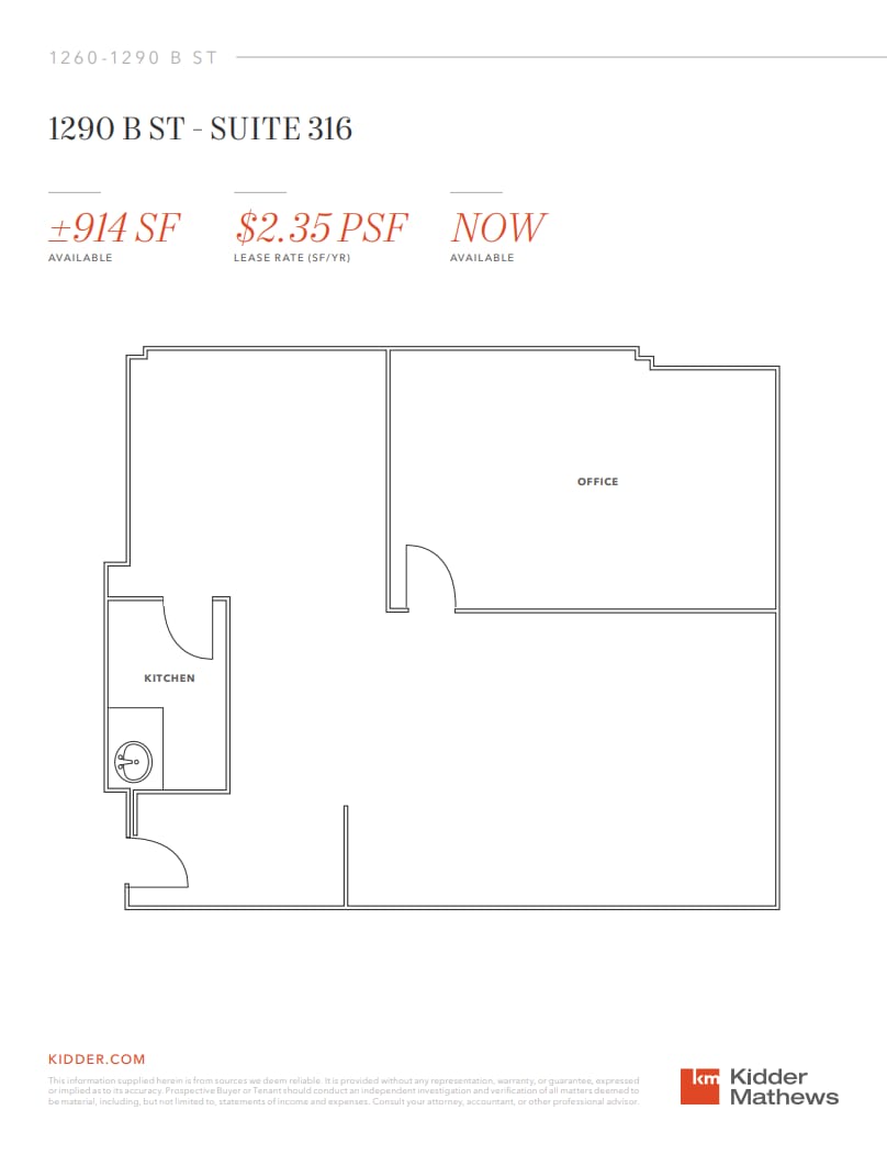 1290 B St, Hayward, CA for lease Floor Plan- Image 1 of 1