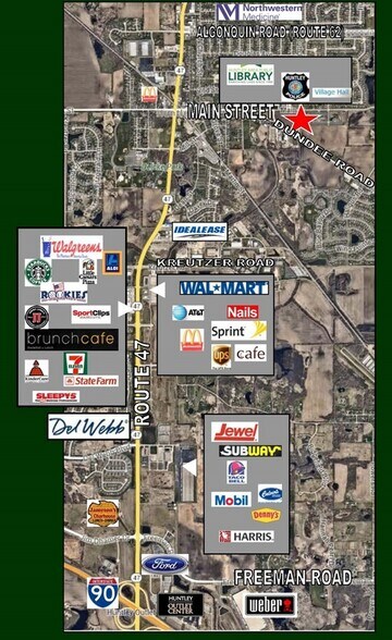 SWC Ruth Rd & Main St, Huntley, IL à vendre - Photo du bâtiment - Image 2 de 3