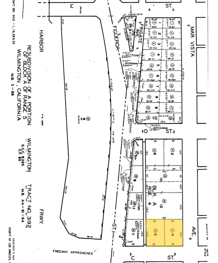 1305-1315 W C St, Wilmington, CA for sale - Plat Map - Image 2 of 4