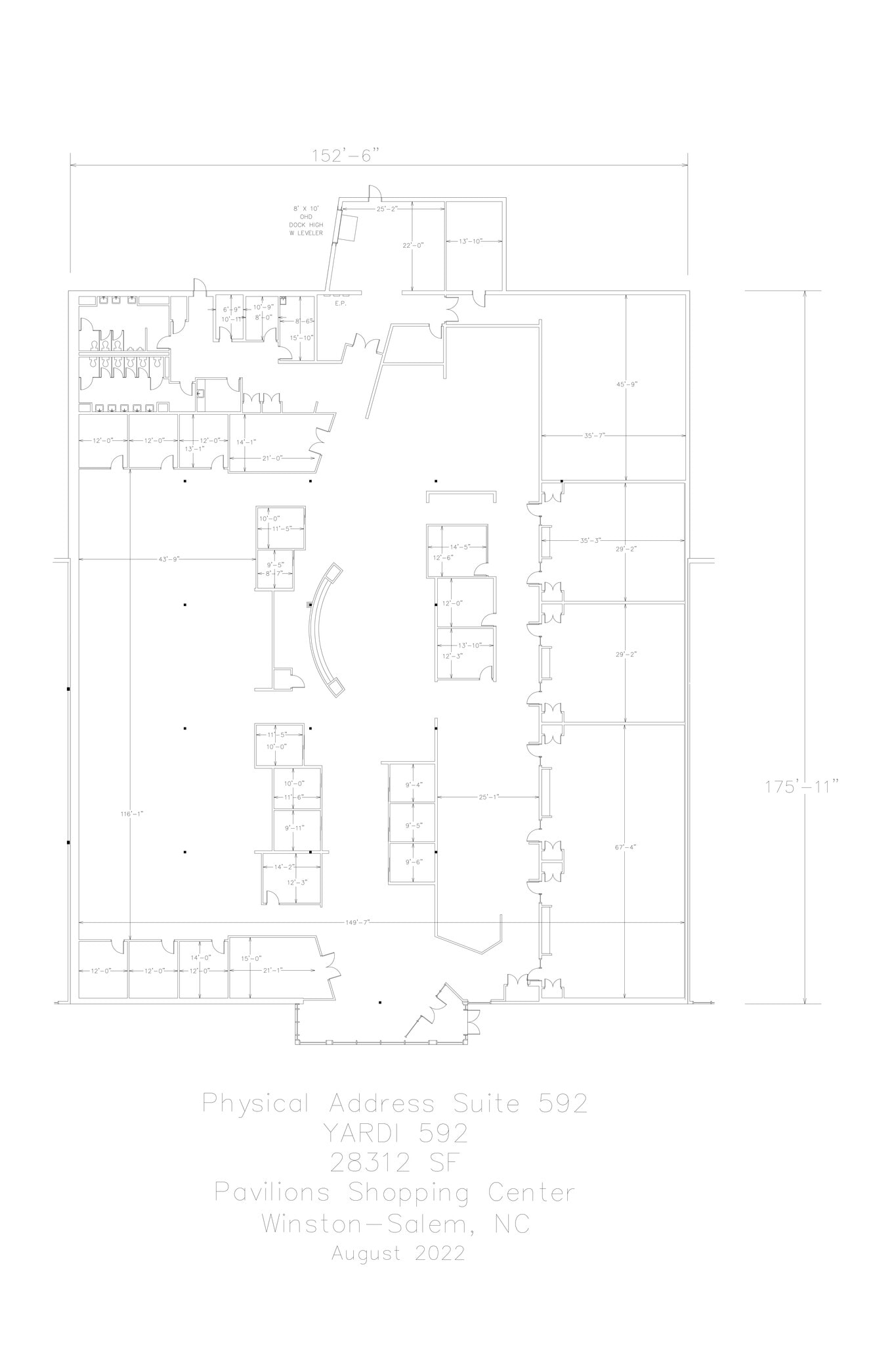 500-692 Hanes Mall Blvd, Winston-Salem, NC à louer Plan de site- Image 1 de 28