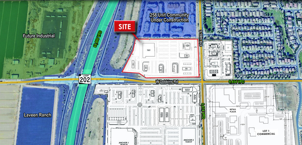 NEC Loop 202 & Dobbins Rd, Laveen, AZ à louer - Plan de site - Image 1 de 1