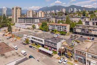 250-254 E 1st St, North Vancouver, BC - AERIAL  map view