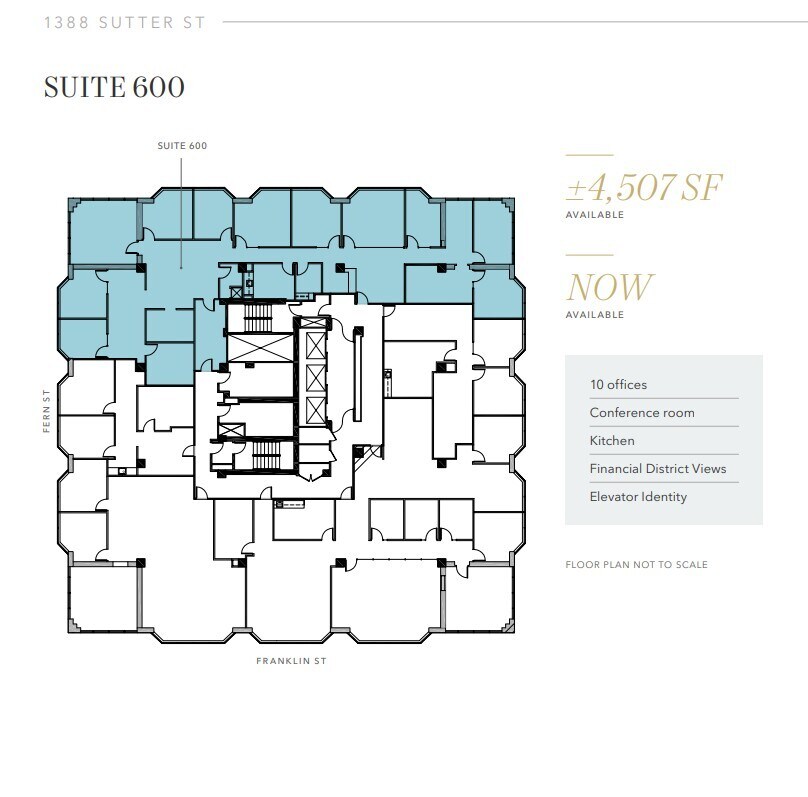1388 Sutter St, San Francisco, CA à louer Plan d’étage- Image 1 de 1