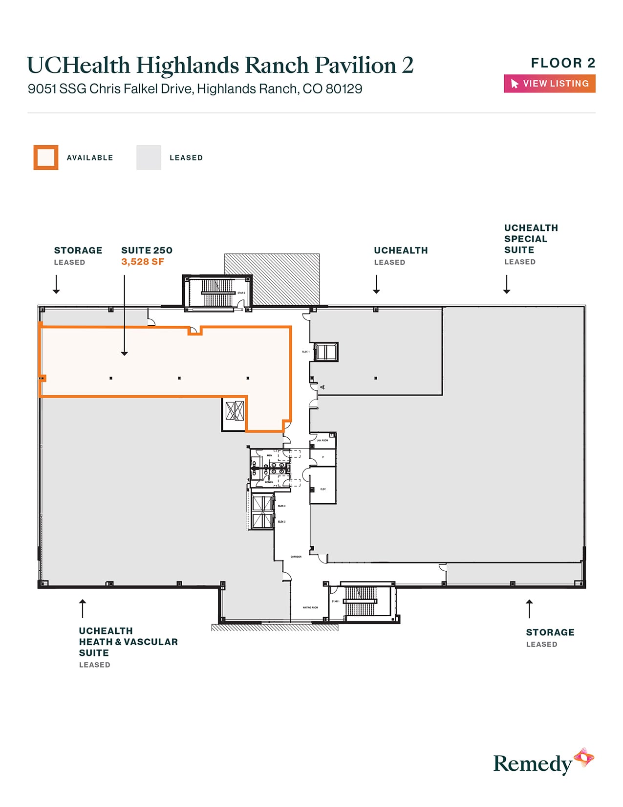 9051 SSG Chris Falkel Dr, Highlands Ranch, CO à louer Plan d’étage- Image 1 de 1