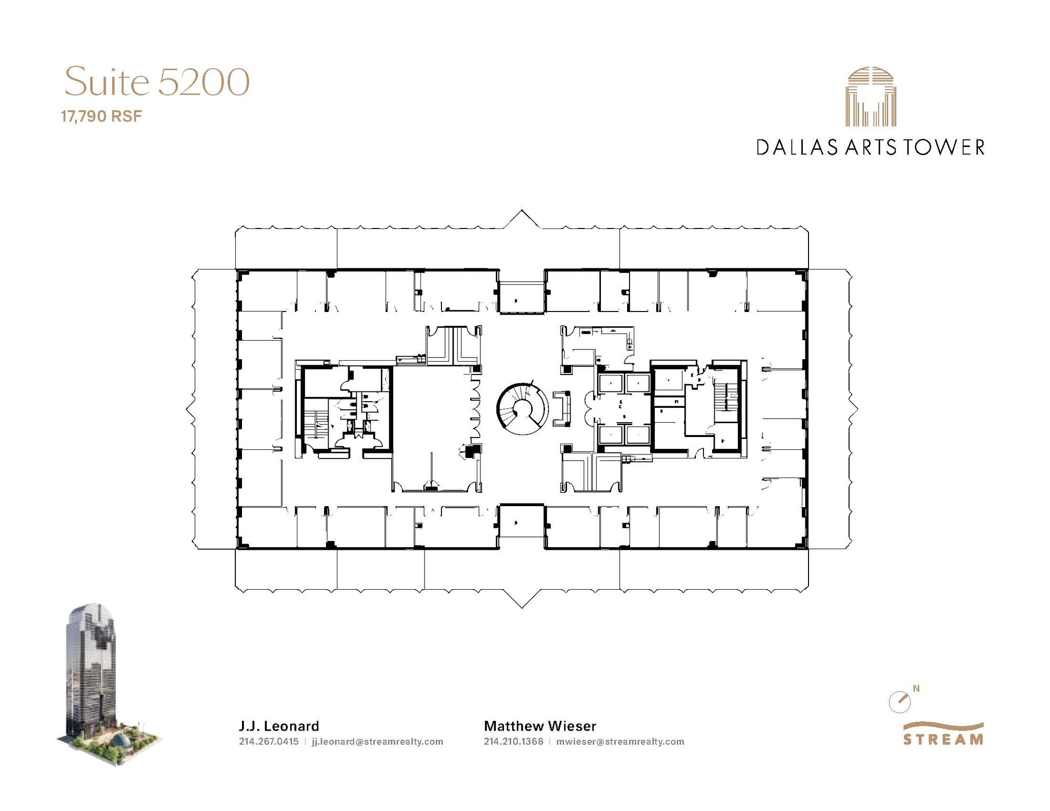 2200 Ross Ave, Dallas, TX à louer Plan d  tage- Image 1 de 1