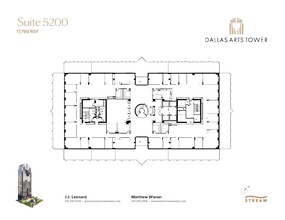 2200 Ross Ave, Dallas, TX à louer Plan d  tage- Image 1 de 1