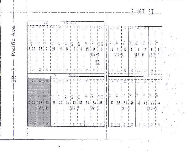 16701 Pacific Ave S, Spanaway, WA for sale - Plat Map - Image 3 of 9