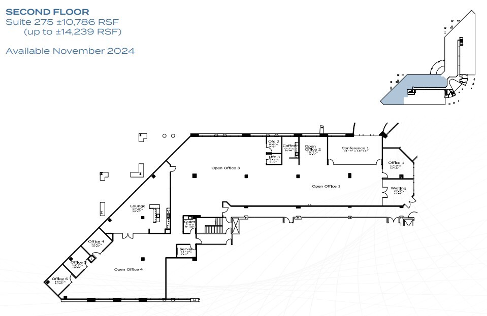 2999 Douglas Blvd, Roseville, CA à louer Plan d’étage- Image 1 de 5