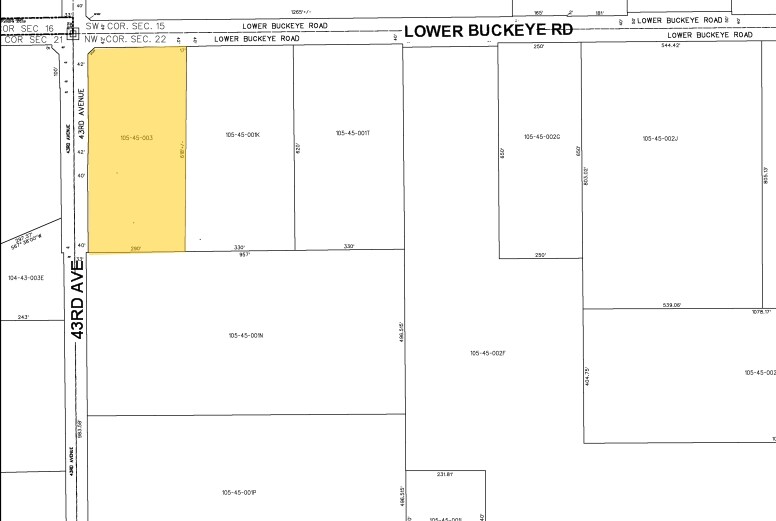4215 W Lower Buckeye Rd, Phoenix, AZ à louer - Plan cadastral - Image 2 de 8