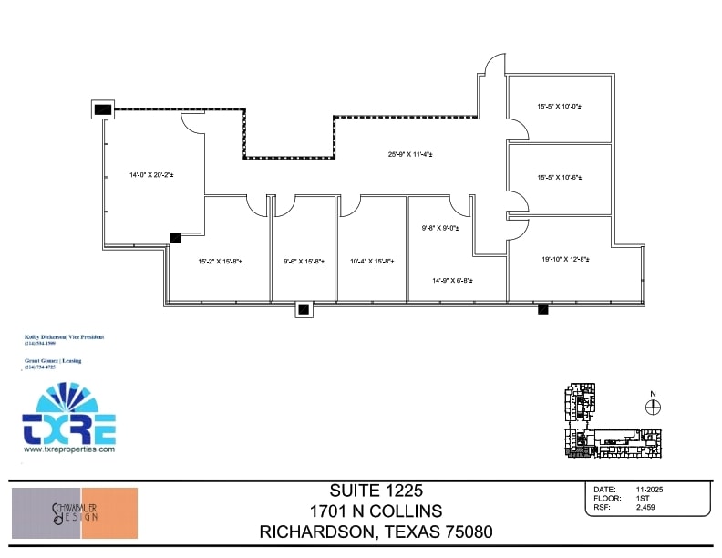 1701 N Collins Blvd, Richardson, TX à louer Plan d’étage- Image 1 de 1